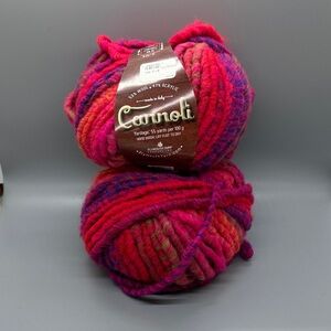 Cannoli Multicolor Yarn - Red and Pink